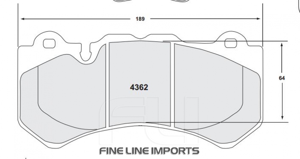 4362 RACE PAD SET - 08 CMPD 19 MM (PFC-4362.08.19.44)
