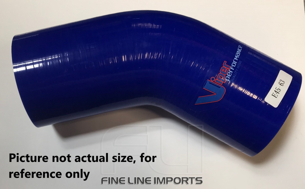 45 Graden Bocht Polyester 89mm Blauw