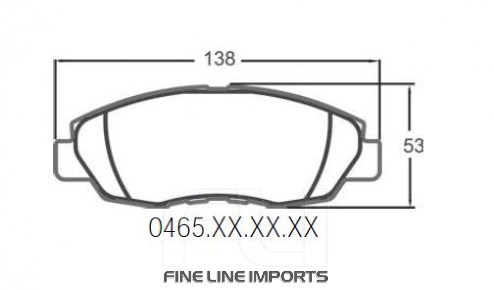 465 CARBON METALLIC BRAKE PAD SET (PFC-0465.21)