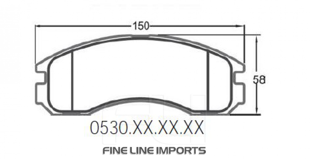 530 CARBON METALLIC BRAKE PAD SET (PFC-0530.22)