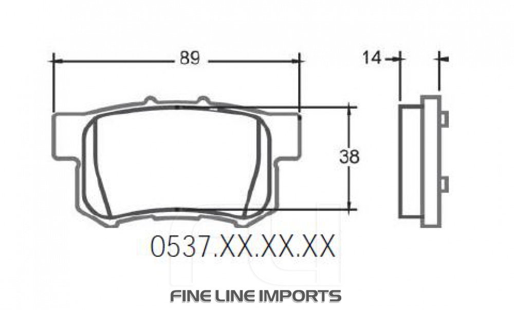 537 CARBON METALLIC BRAKE PAD SET (PFC-0537.22)