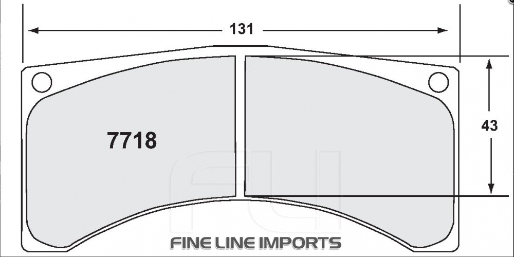 7718 RACE PAD SET - 01 CMPD 18 MM (PFC-7718.01.18.44)