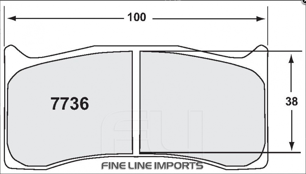 7736 RACE PAD SET - 01 CMPD 20 MM (PFC-7736.01.20.34)