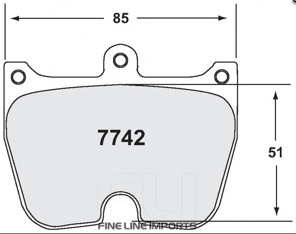 7742 RACE PAD SET - 03 CMPD 20 MM (PFC-7742.03.20.44)