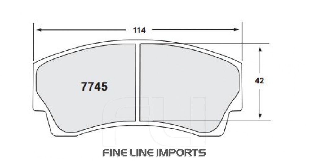 7745 RACE PAD SET - 01 CMPD 16 MM (PFC-7745.01.16.44)