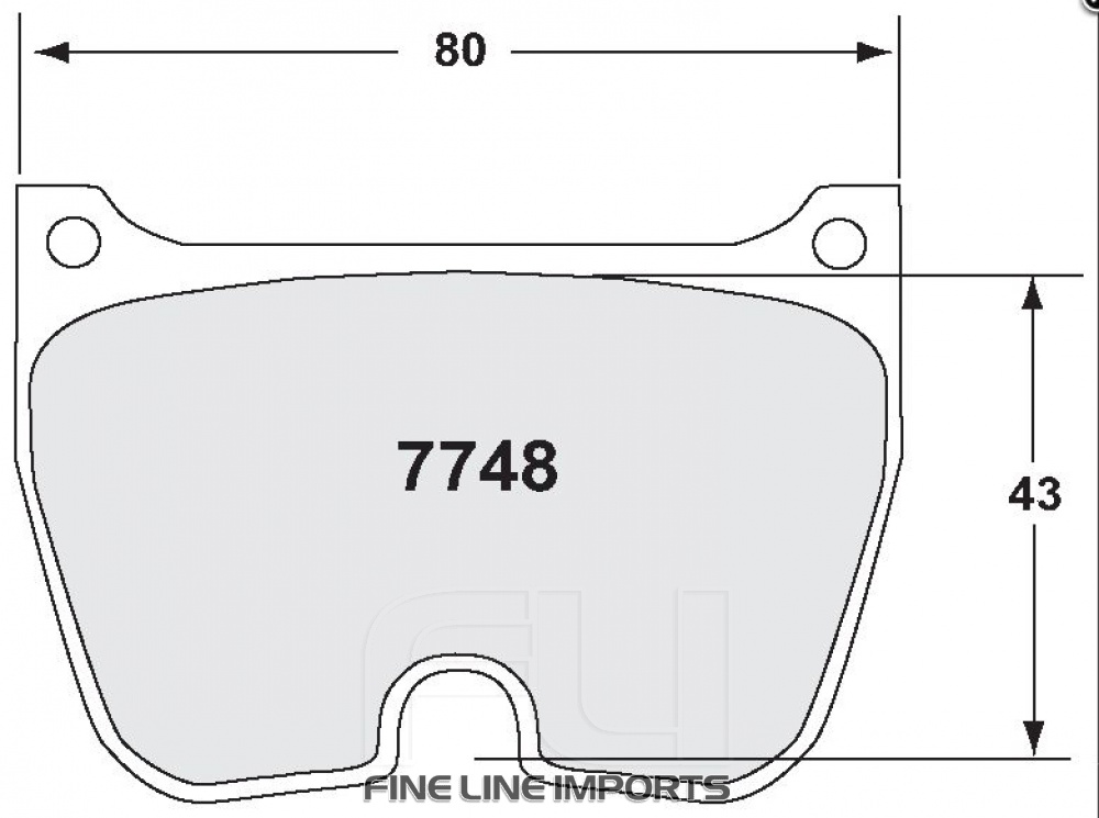7748 RACE PAD SET - 03 CMPD 22 MM (PFC-7748.03.22.44)