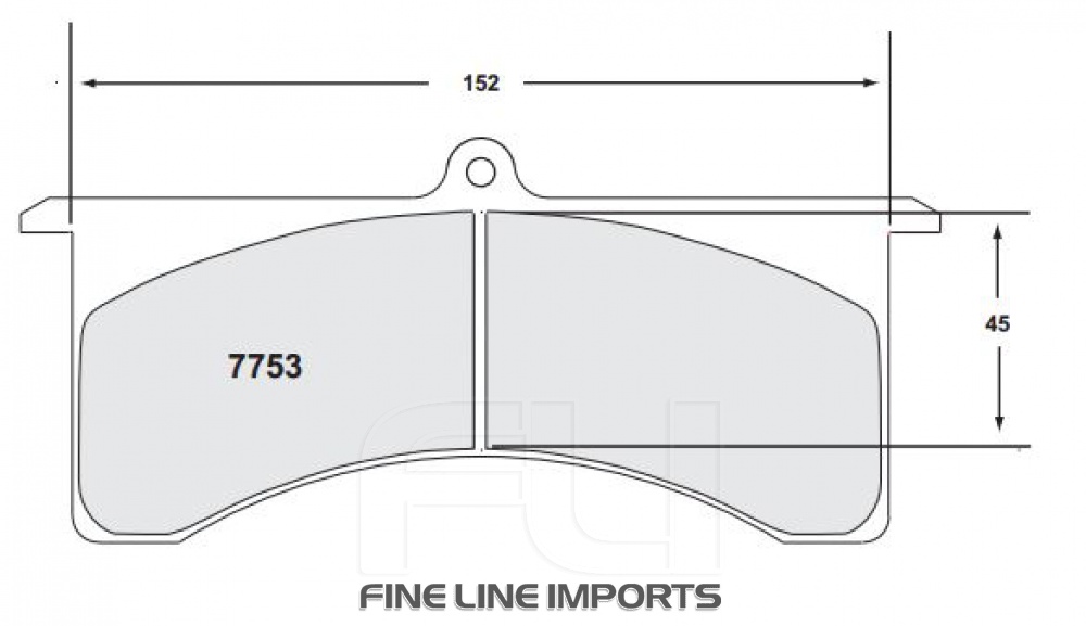 7753 RACE PAD SET - 83 CMPD 21 MM (PFC-7753.83.21.04)