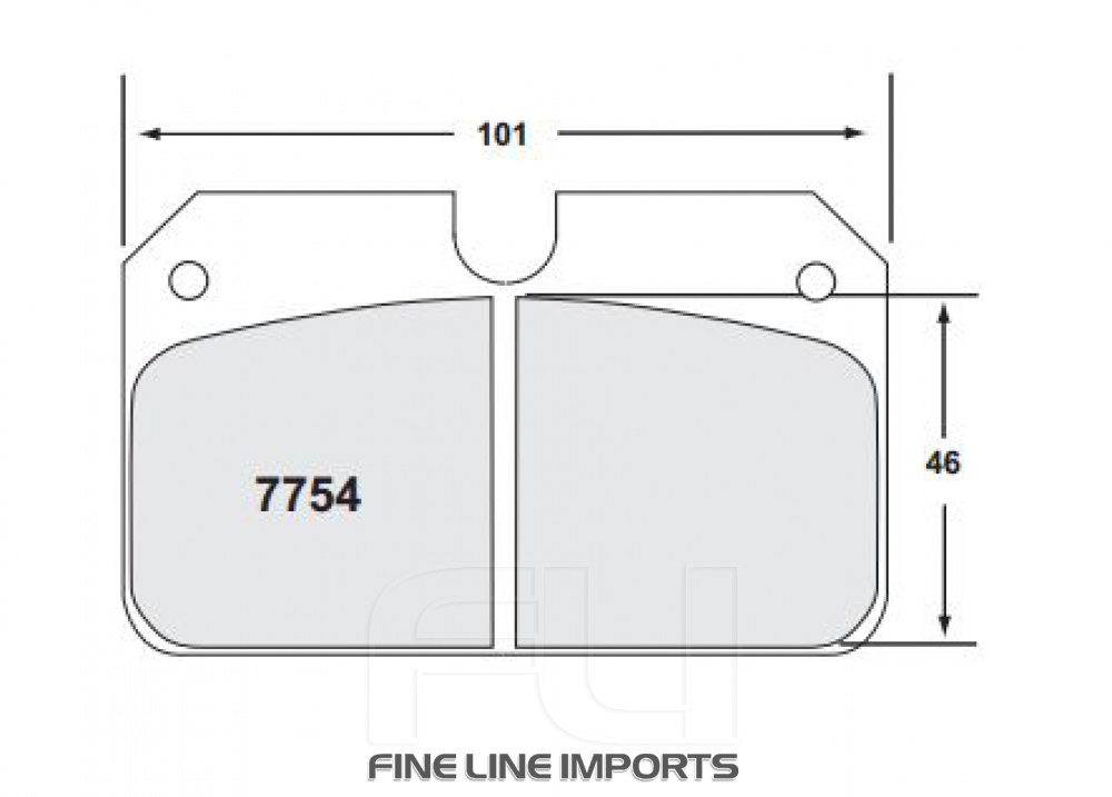 7754 RACE PAD SET - 97 CMPD 16 MM - RR (PFC-7754.97.16.44)