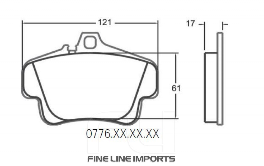 776 Z-RATED BRAKE PAD SET (PFC-0776.10)