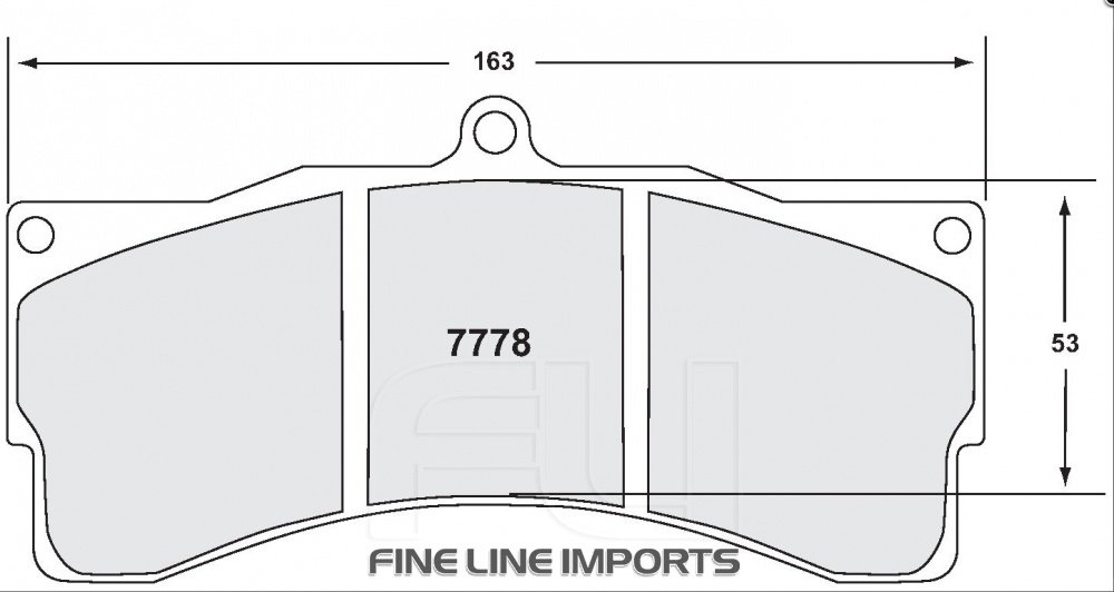 7778 RACE PAD SET - 331 CMPD 25 MM (PFC-7778.331.25.44)
