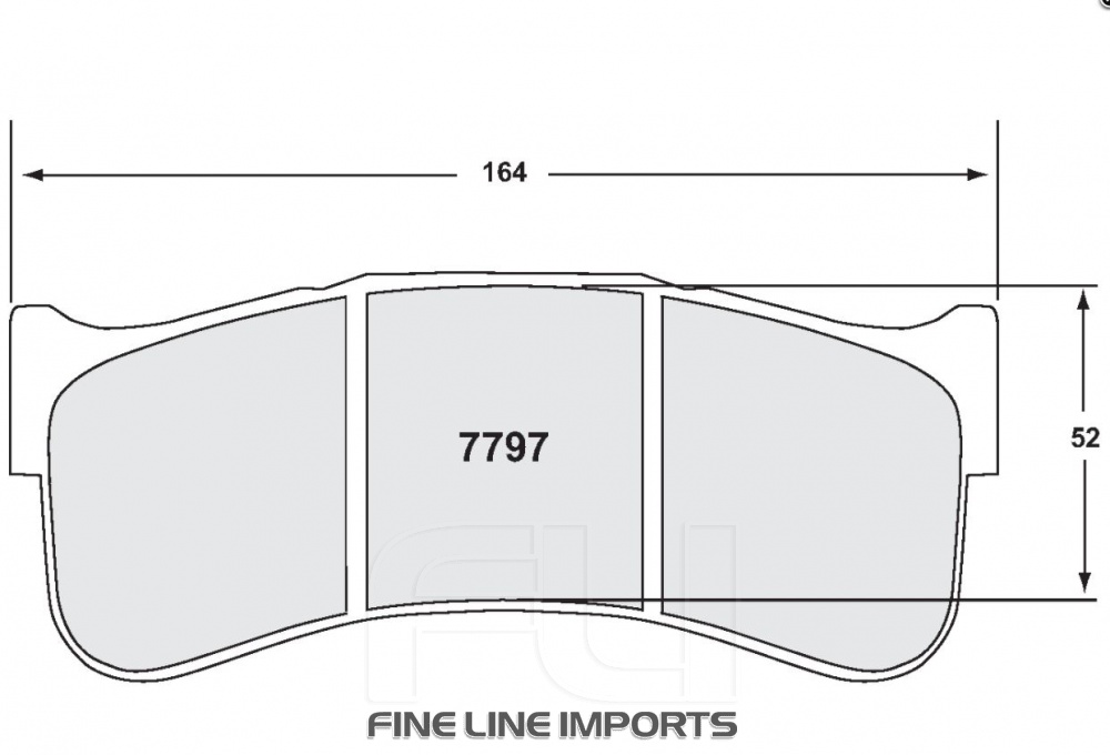 7797 RACE PAD SET - 01 CMPD 25 MM (PFC-7797.01.25.44)