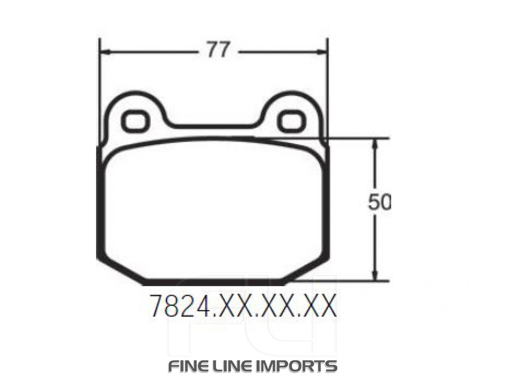 7824 RACE PAD SET - 11 CMPD 15 MM (PFC-7824.11.15.44)