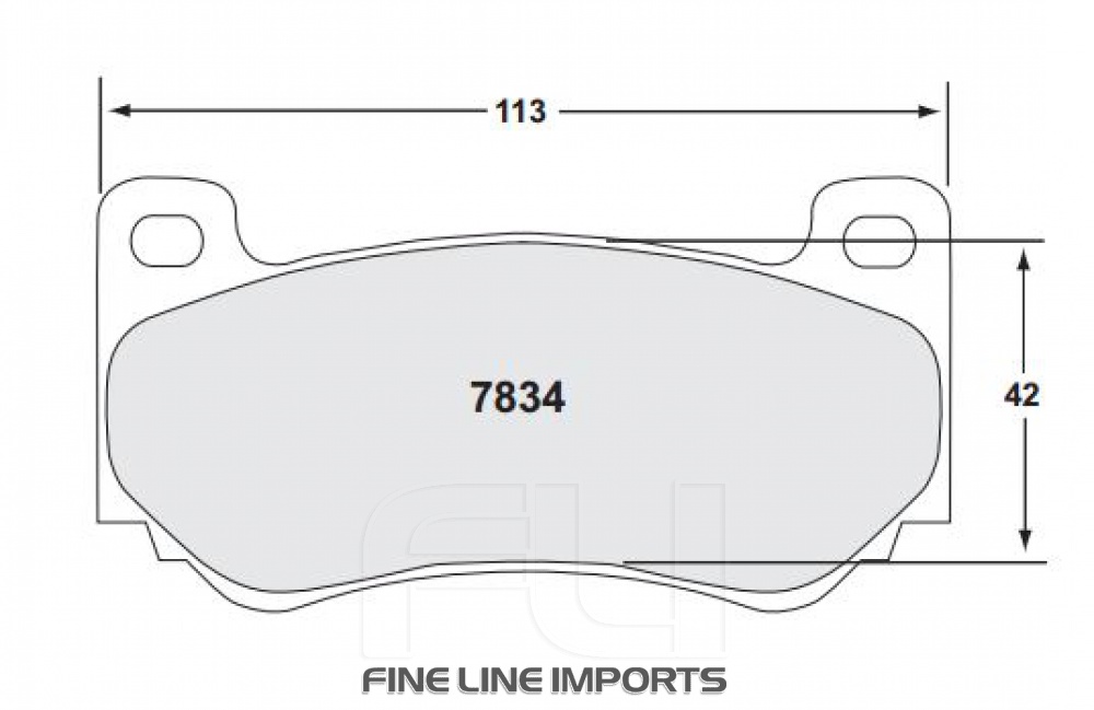 7834 RACE PAD SET - 01 CMPD 14 MM (PFC-7834.01.14.44)
