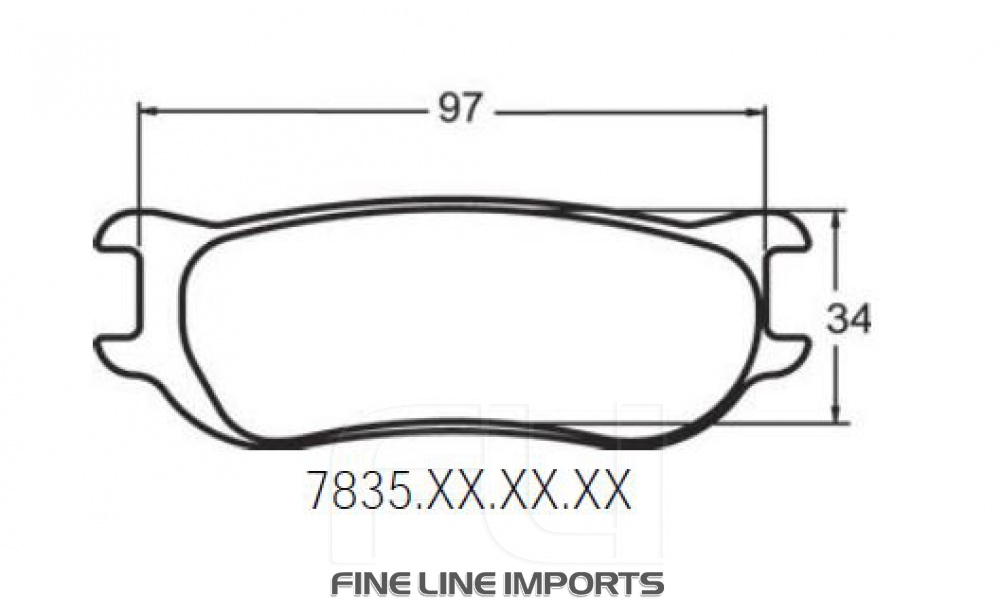 7835 RACE PAD SET - 03 CMPD 18 MM (PFC-7835.03.18.44)