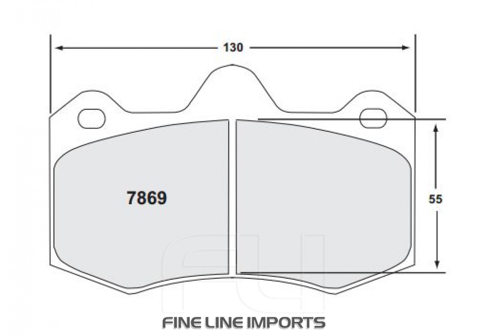 7869 RACE PAD SET - 332 CMPD 17 MM (PFC-7869.332.17.44)