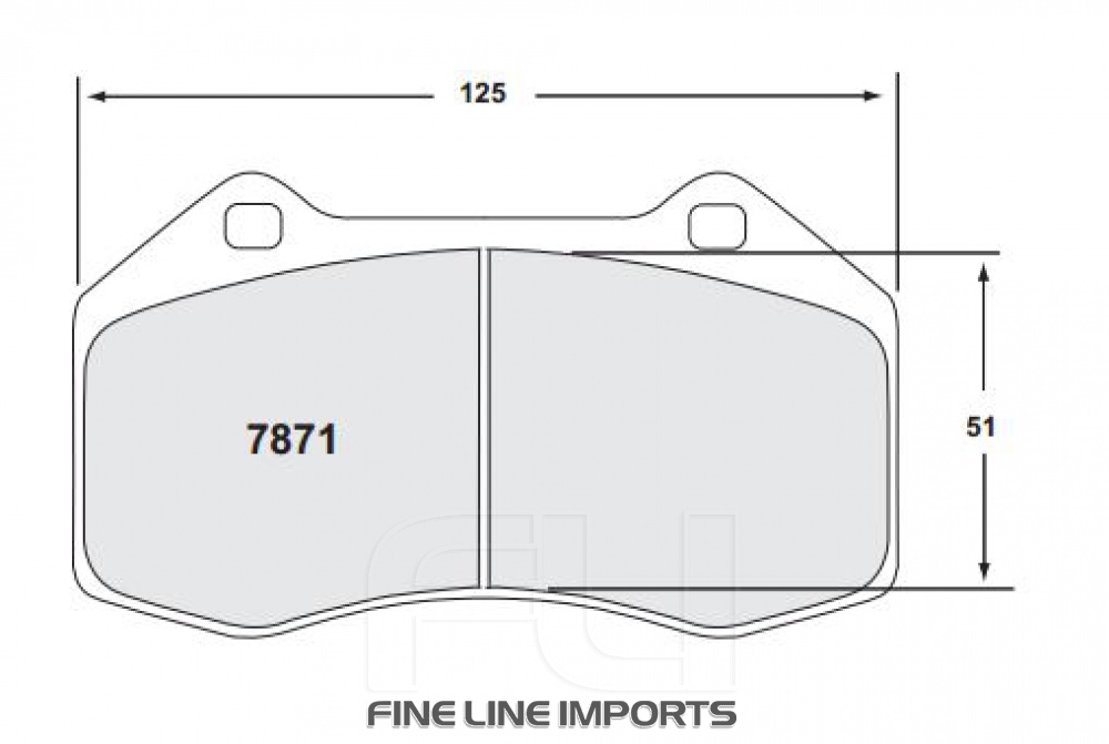 7871 CARBON METALLIC BRAKE PAD SET (PFC-7871.10)