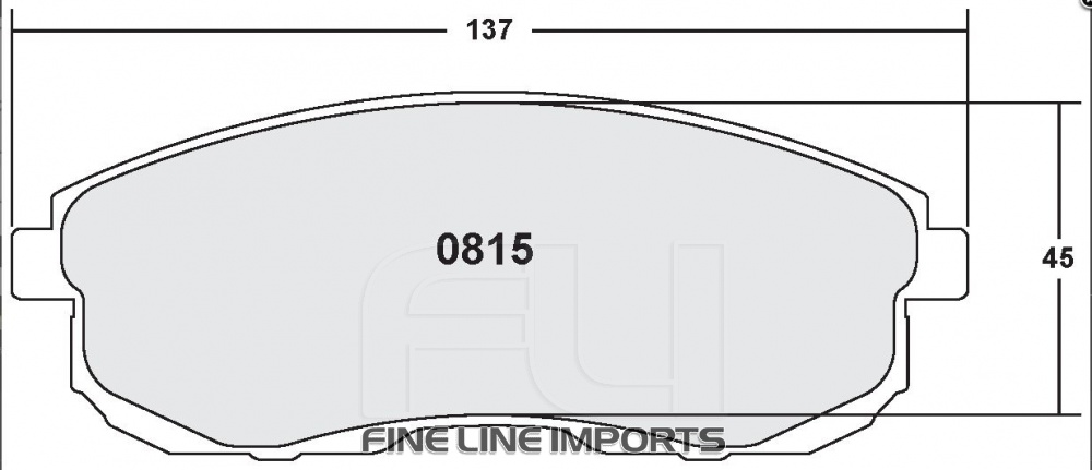 815 CARBON METALLIC BRAKE PAD SET (PFC-0815.22)