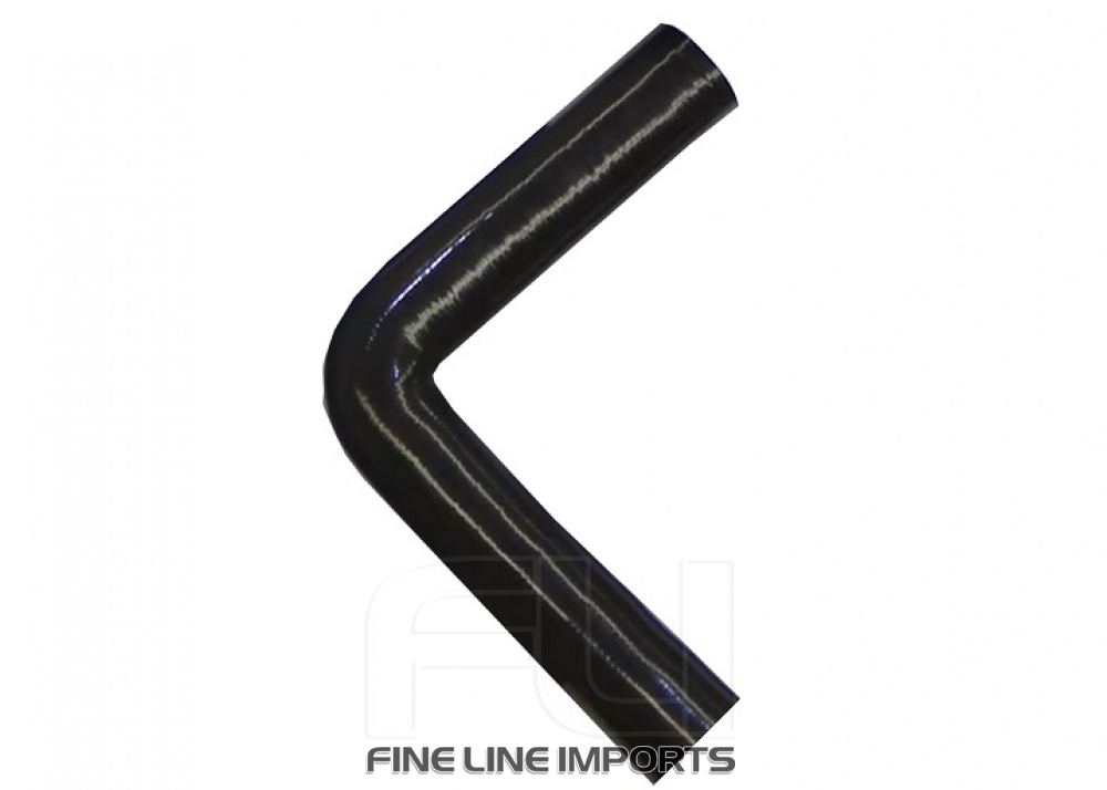 90 Graden Bocht Polyester 63mm Zwart