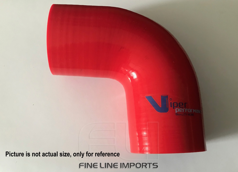 90 Graden Bocht Polyester 70mm Rood