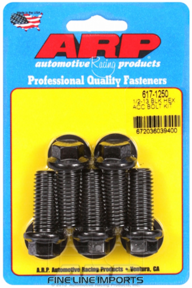 ARP-617-1250 Black oxide bolts