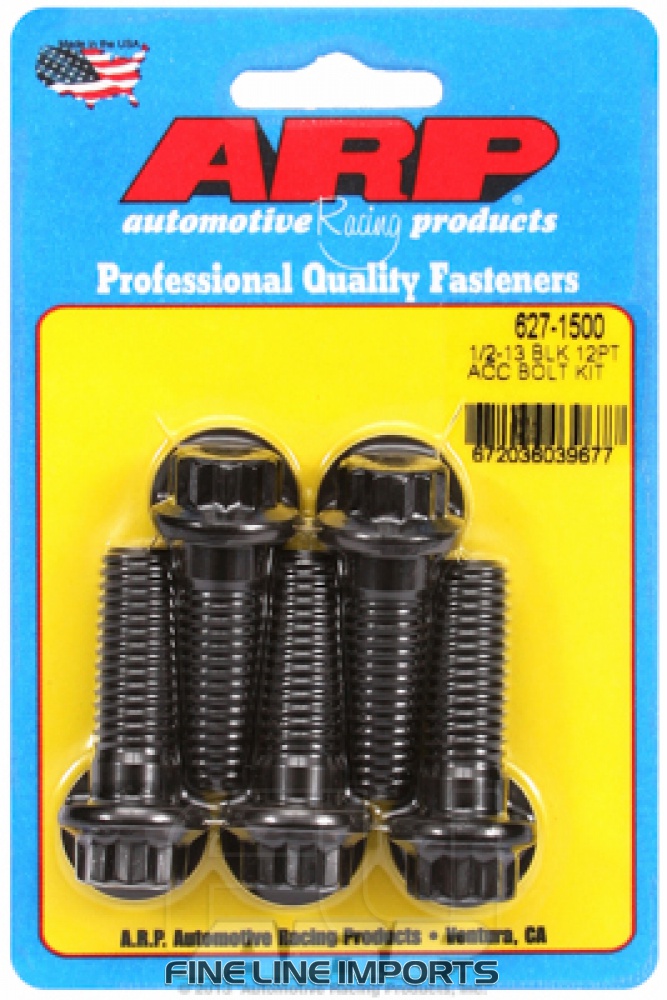 ARP-627-1500 Black oxide bolts