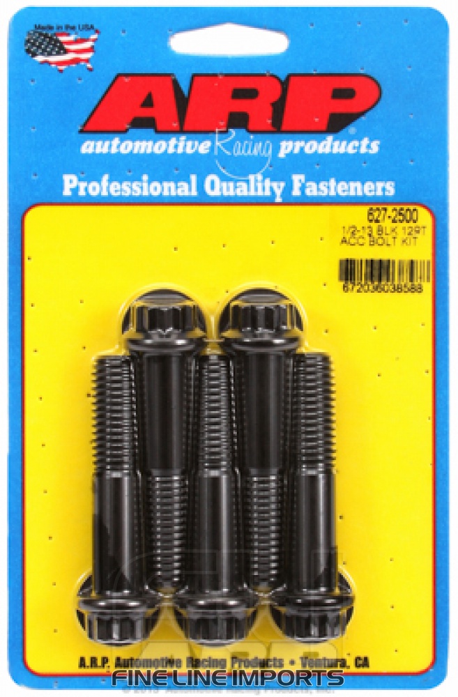 ARP-627-2500 Black oxide bolts