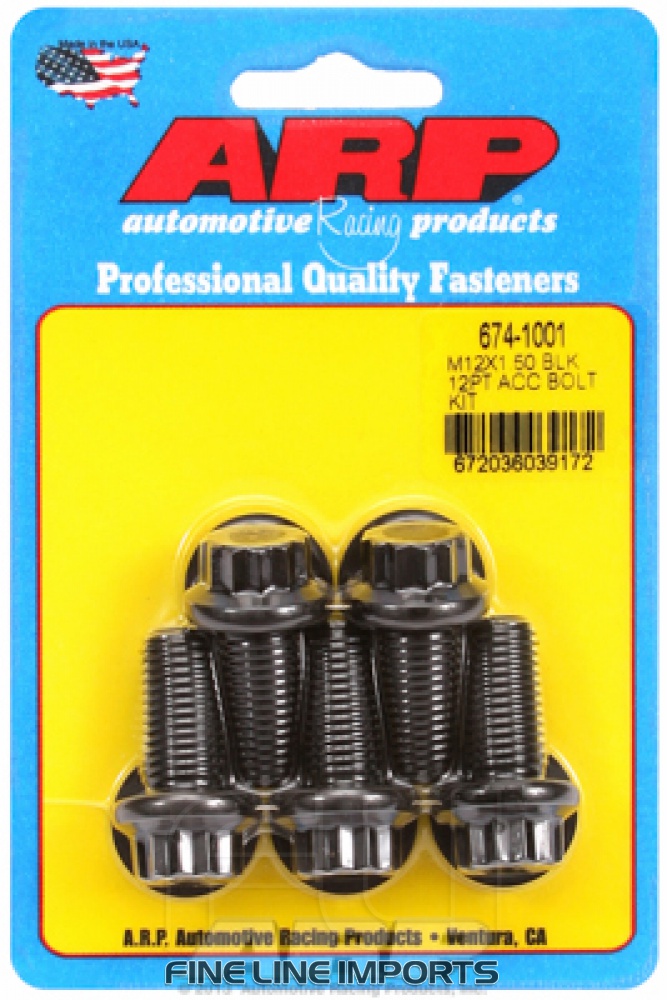 ARP-674-1001 Black oxide bolts