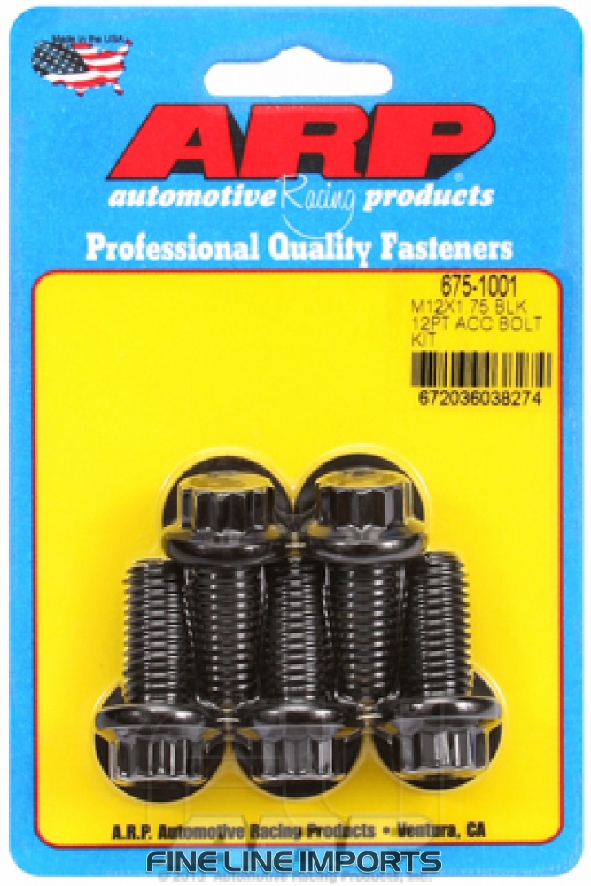 ARP-675-1001 Black oxide bolts