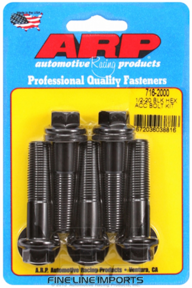 ARP-716-2000 Black oxide bolts