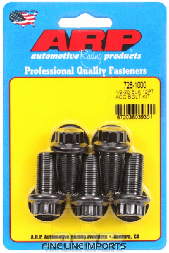 ARP-726-1000 Black oxide bolts
