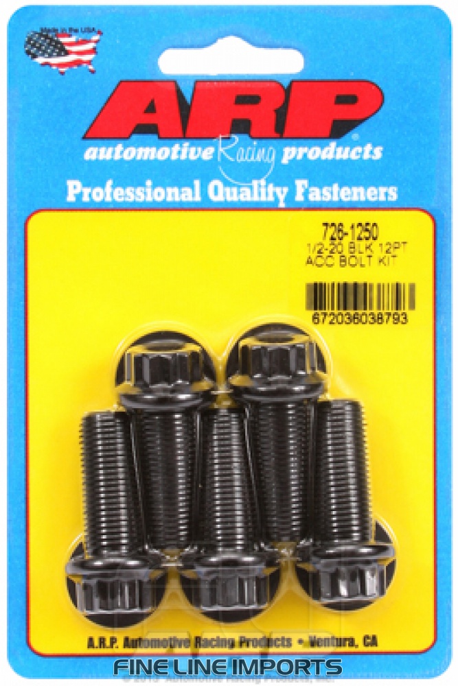 ARP-726-1250 Black oxide bolts