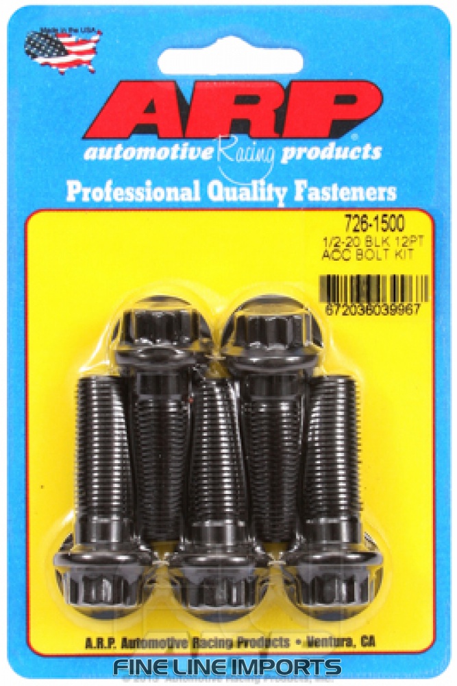 ARP-726-1500 Black oxide bolts