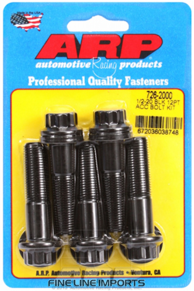 ARP-726-2000 Black oxide bolts