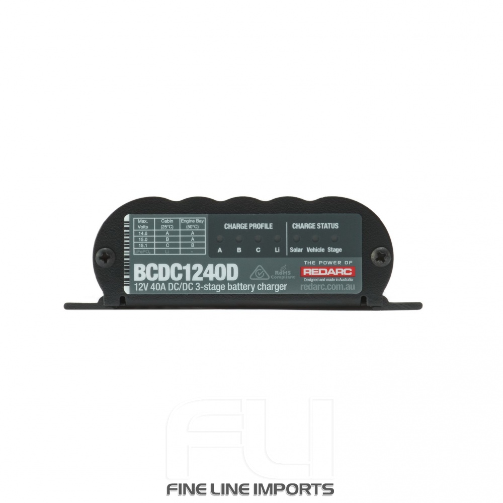 BCDC1240D 12V 40A DC-DC 3 Stage Battery Charger (with MPPT Solar)