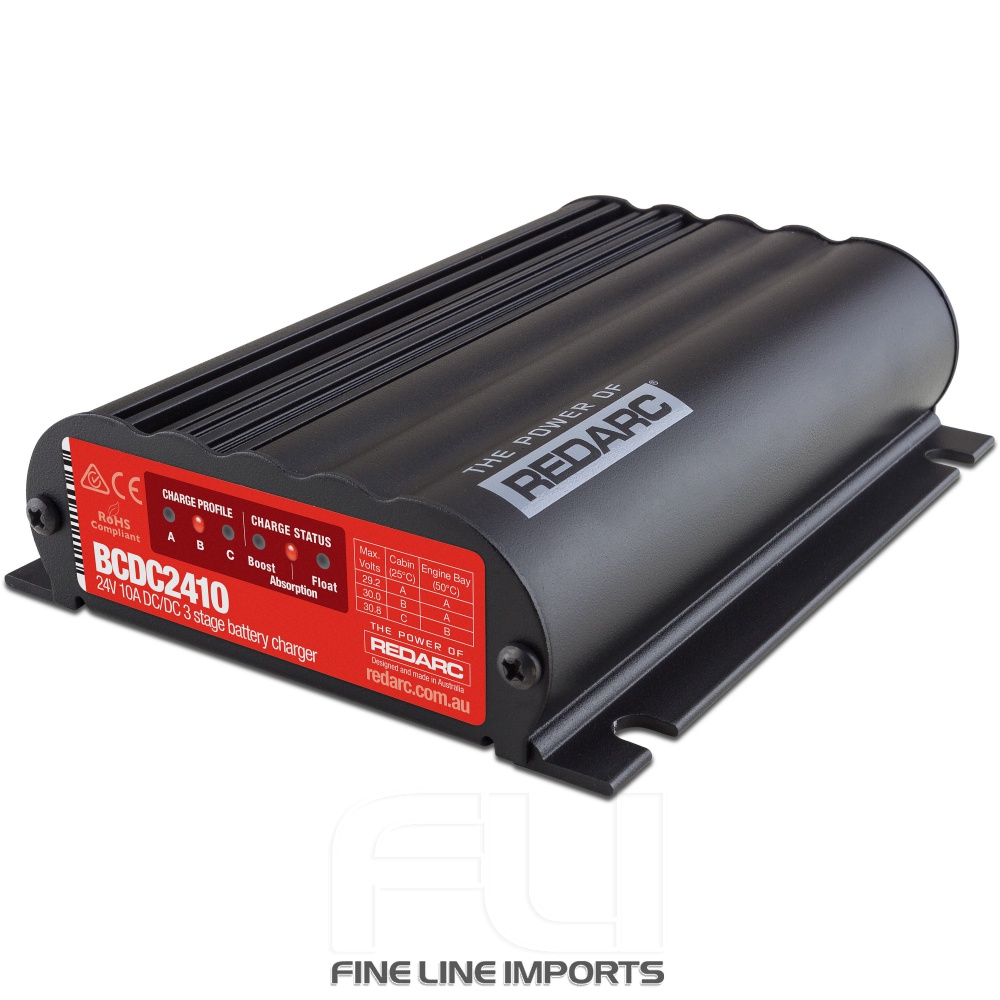 BCDC2410 24V 10A (Current Input Limited) DC-DC 3 Stage Battery Charger (with MPPT Solar)