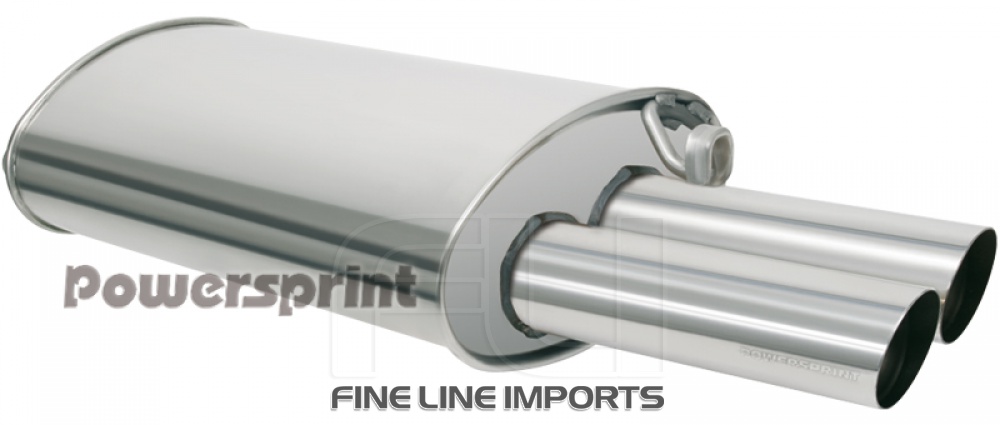 BMW E30 M3 2.3L - Einddemper