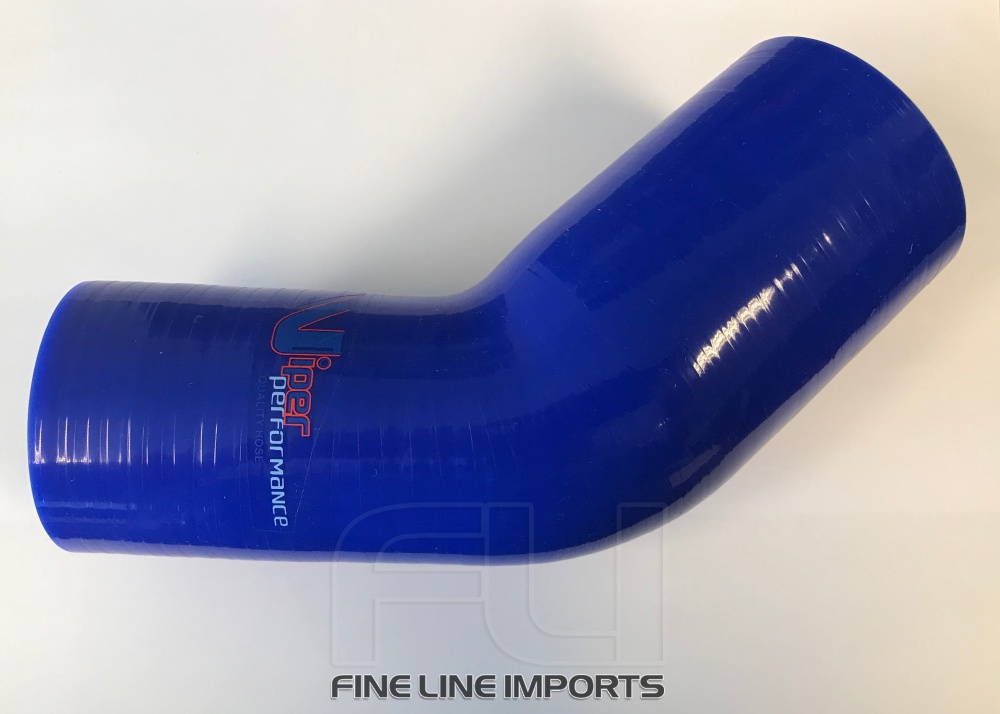 Bocht 45 Graden Reducer Polyester 25-19mm Blauw