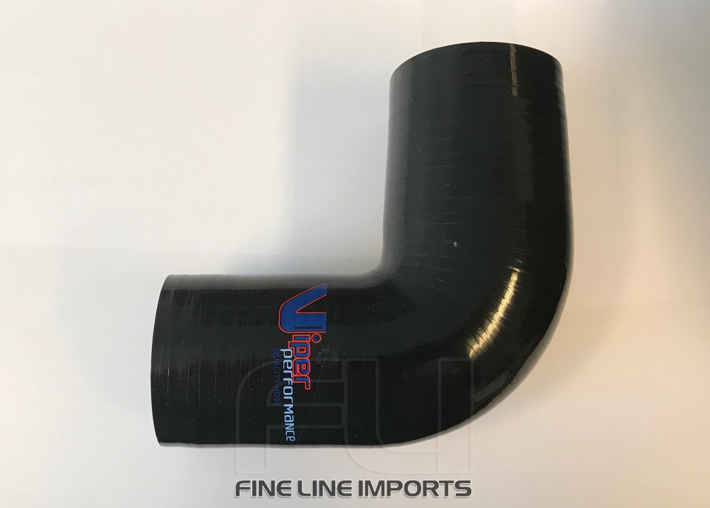 Bocht 90 Graden Reducer Polyester 19-16mm Zwart