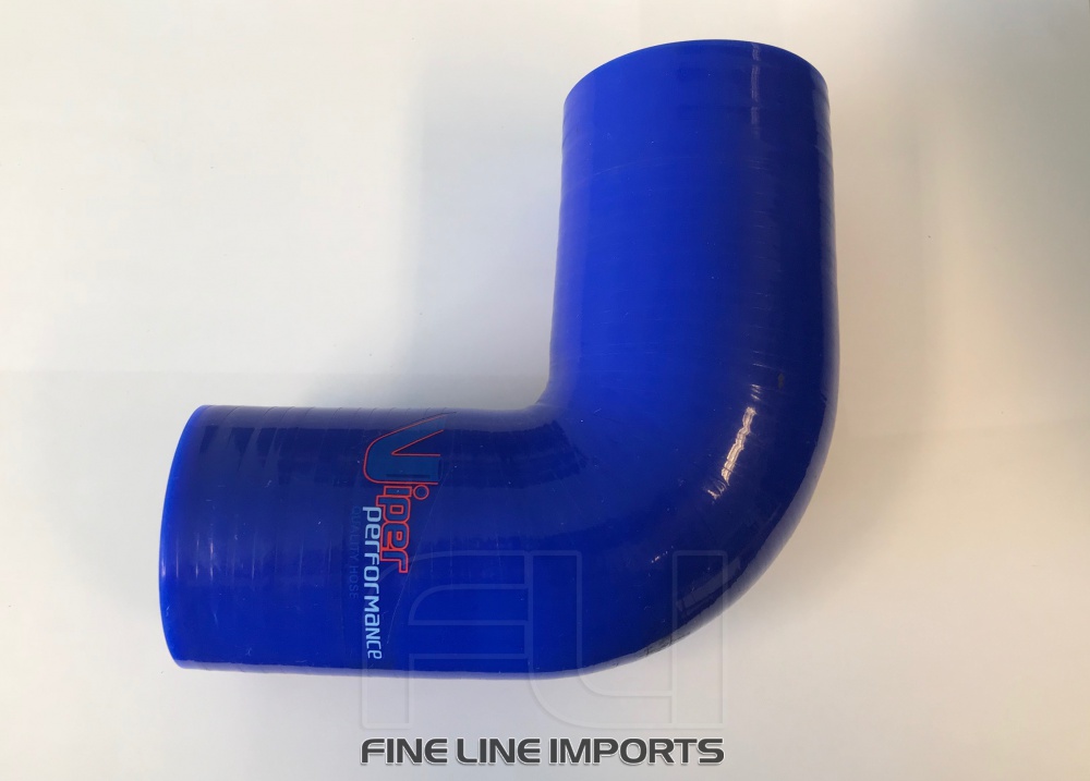 Bocht 90 Graden Reducer Polyester 44-38mm Blauw