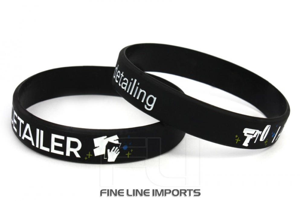 CK-BR955-11 Silicone wristband | I AM A DETAILER | black