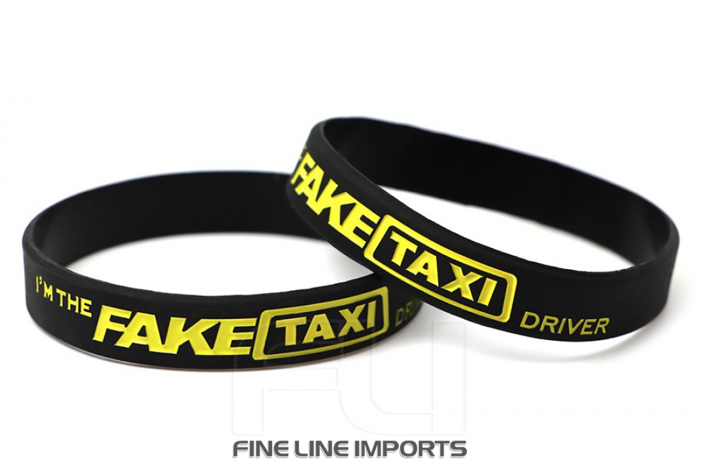 CK-BR955-33 Silicone wristband | Fake Taxi | black