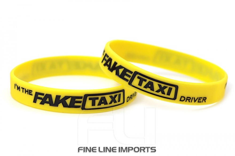 CK-BR955-34 Silicone wristband | Fake Taxi | yellow