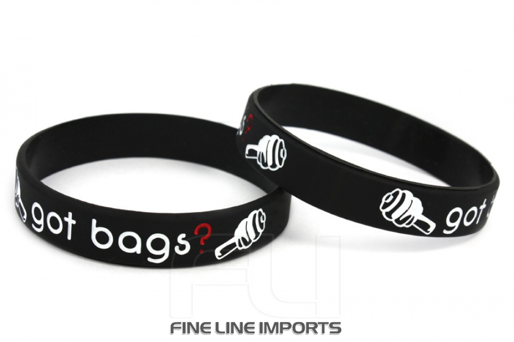 CK-BR955-6 Silicone wristband | GOT BAGS? | black