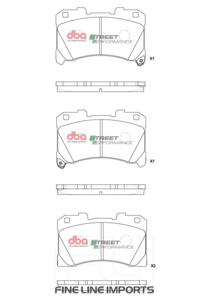 Brake Pads Street Performance | Front Axle