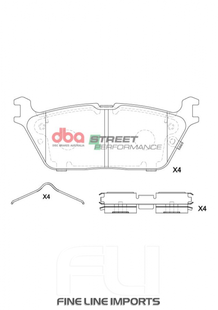 Brake Pads Street Performance | Rear Axle