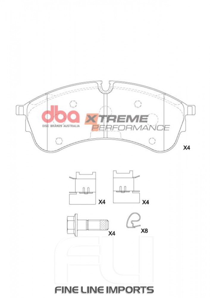 Brake Pads Xtreme Performance | Front Axle