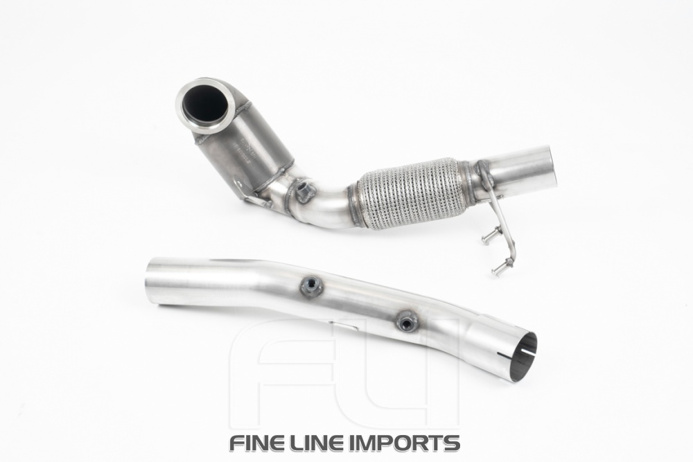 Cast Downpipe 200 cell HJS Cat with GPF/OPF Bypass