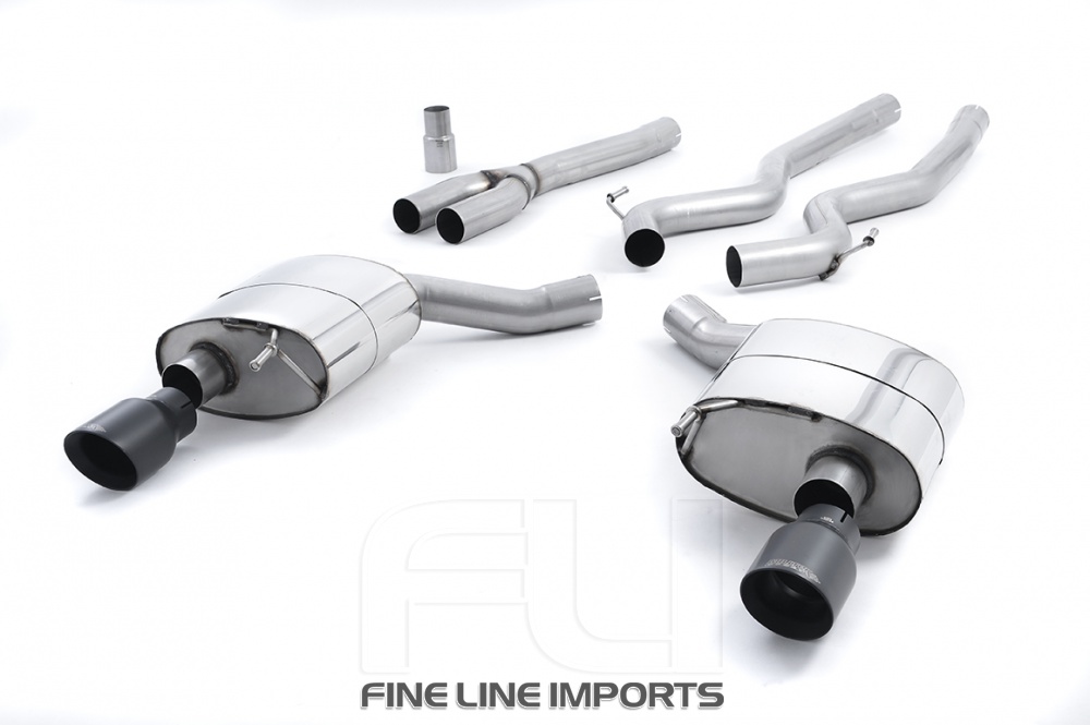 Cat-back Non-Resonated with GT-100 Cerakote Black