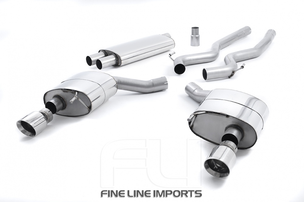 Cat-back Resonated ECE with GT-100 Polished Trims