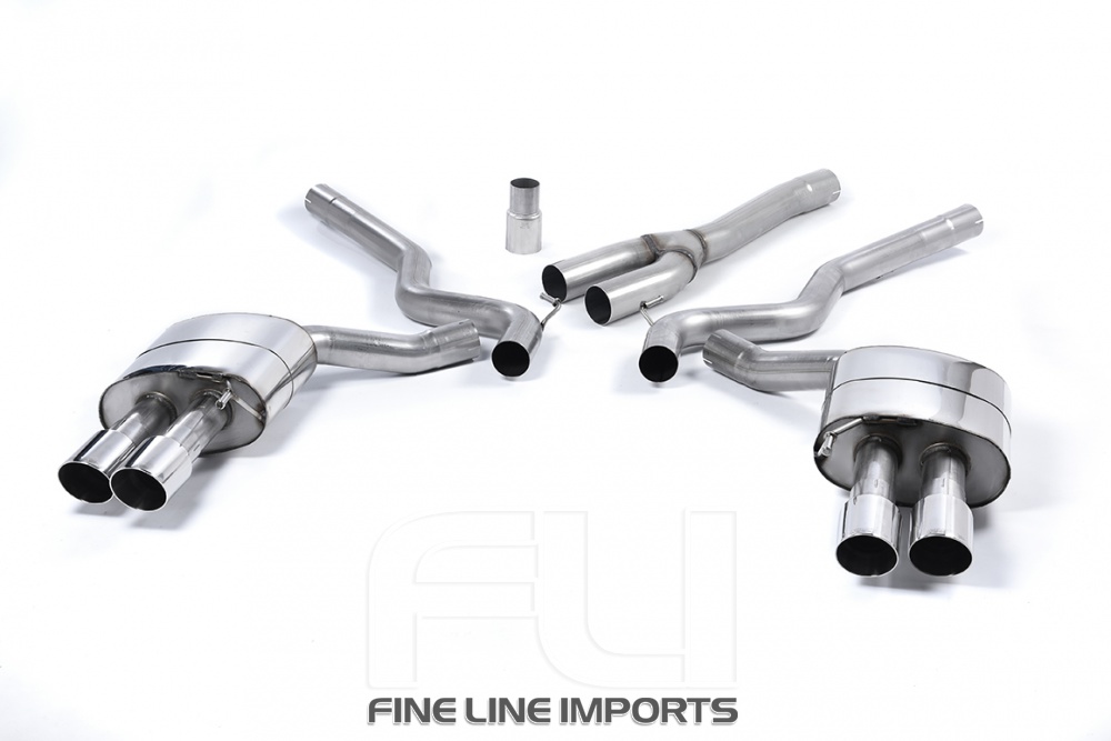 Cat-back Resonated with GT-90 Polished Trims